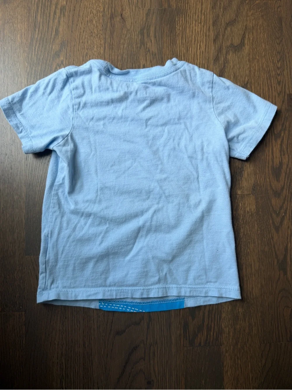 Ms Rachel Light Blue Kids Tee with Graphic 'I'm So Happy!'